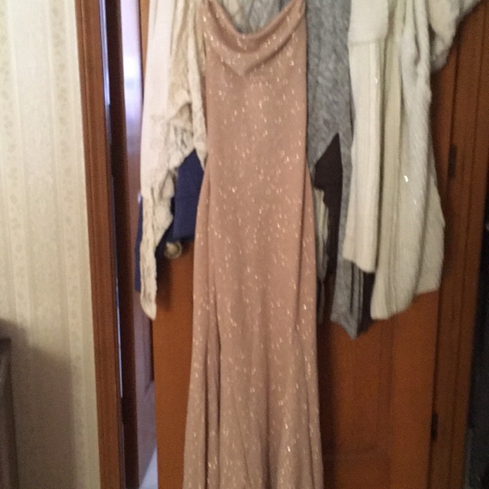 Gold long dress